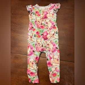 Little Bum Bums/Bums&Roses Hogs N Kisses Ruffle Romper